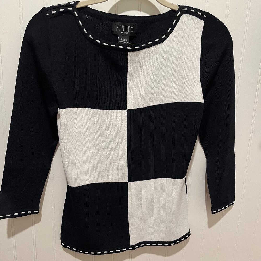 Classic Black & White Top